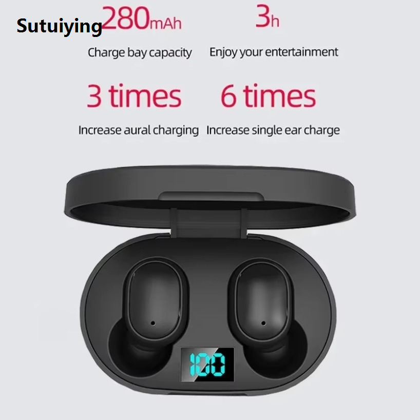 Sutuiying Original Q23 TWS Bluetooth Earphones Sport Wireless Headphones New style with Mic Waterproof HiFi Stereo Wireless Earbuds
