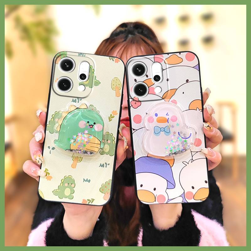 Glitter Phone lens protection Phone Case For OPPO Reno14 Pro 5G Kickstand Durable Dirt-resistant Soft Case Glisten Cute
