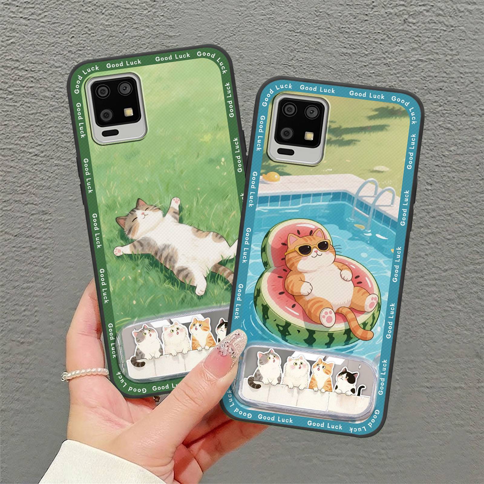 Anti-knock Kickstand Phone Case For Nothing Phone3A Lite Dirt-resistant Wristband Phone Holder Silicone Shockproof Ring