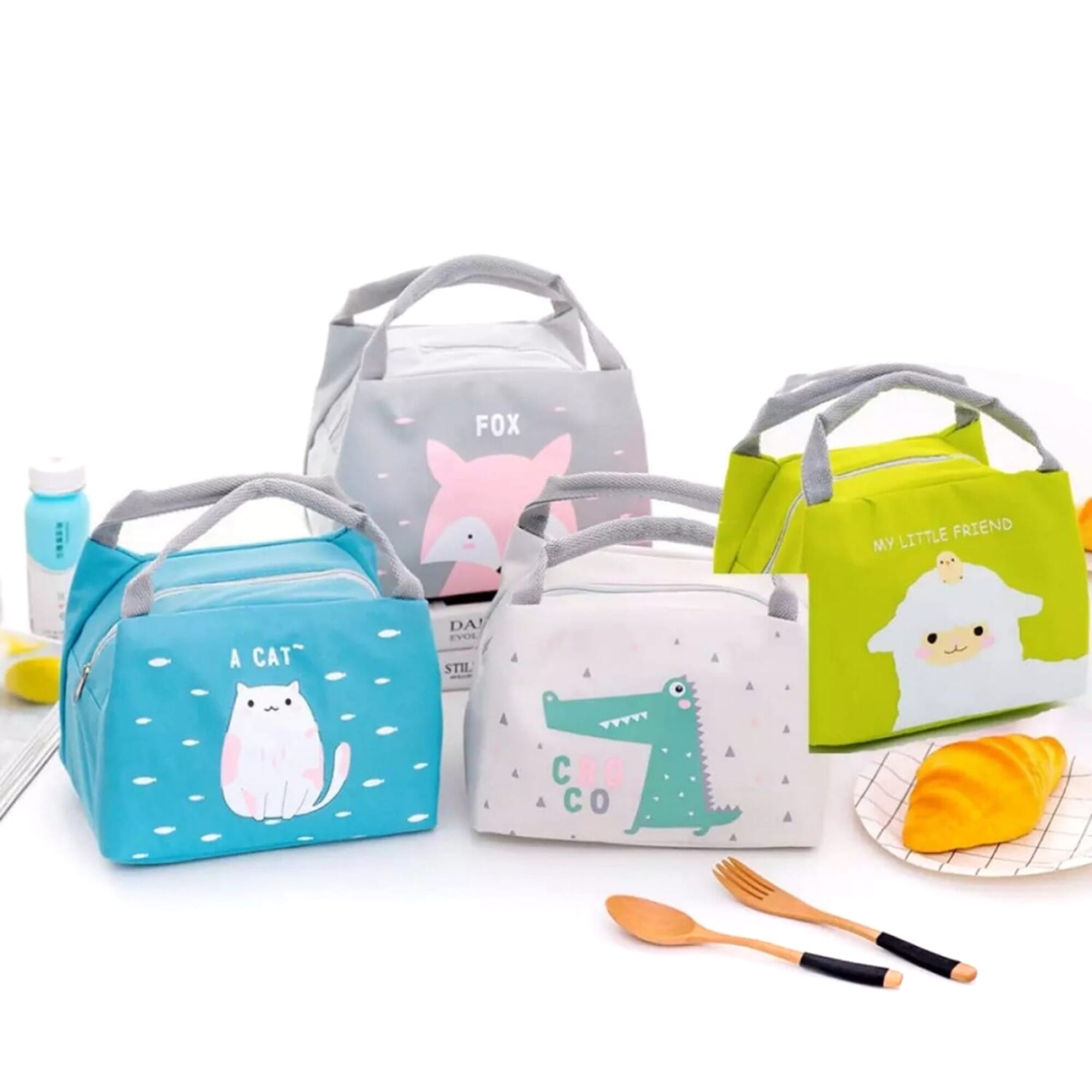 Cute Pet Printed Thermal Insulated Small Lunch Bag- 21 x 16 x 15cm