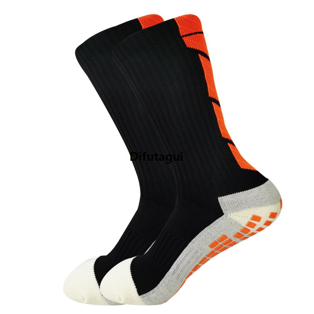 Difutagui New Men's socks sports football sports with garter belts Original double 1 new anti-slip design soccer calf anti-slip bike