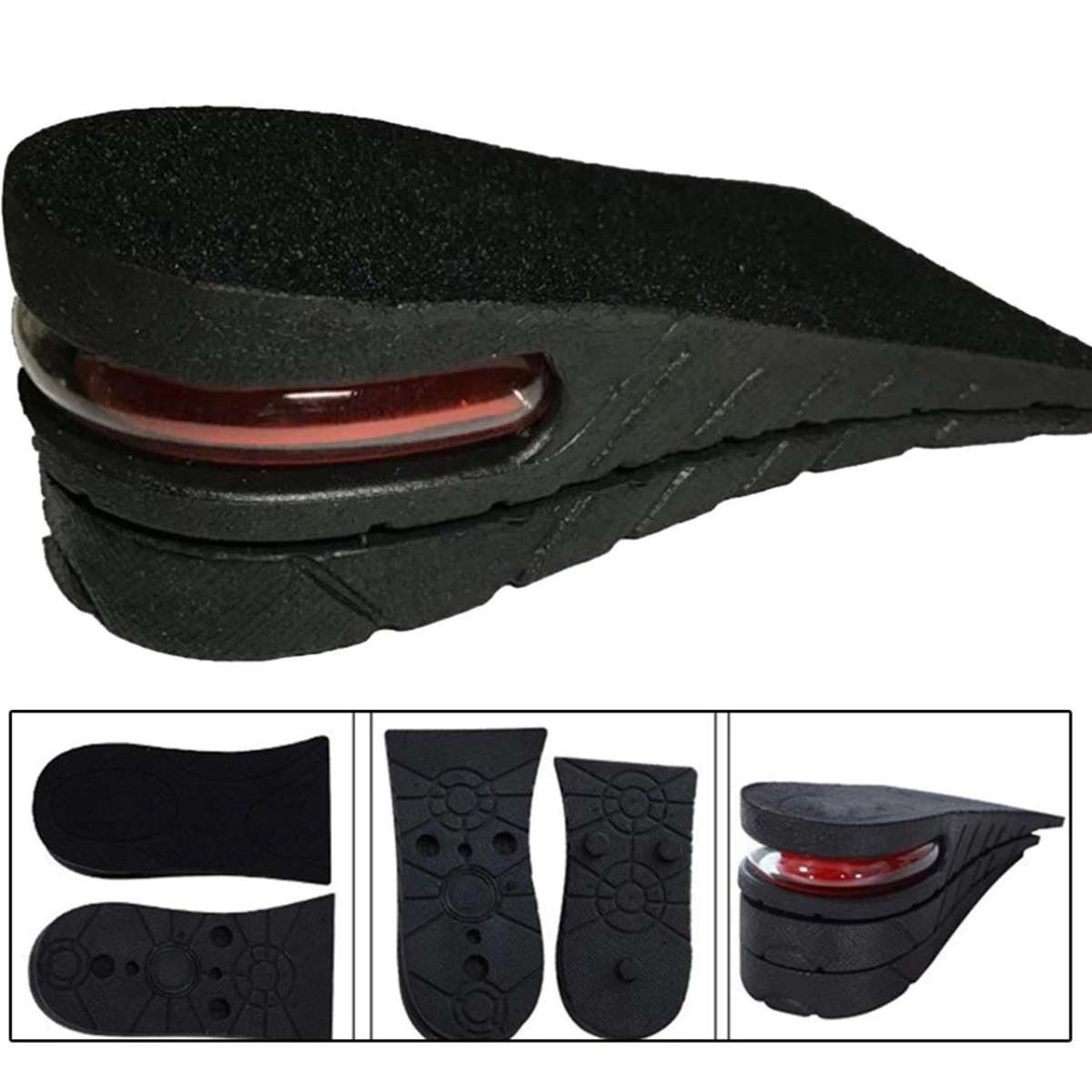 Height Increase Insole for Men - Adjustable 2-4 Inch Taller Comfort Shoe Inserts