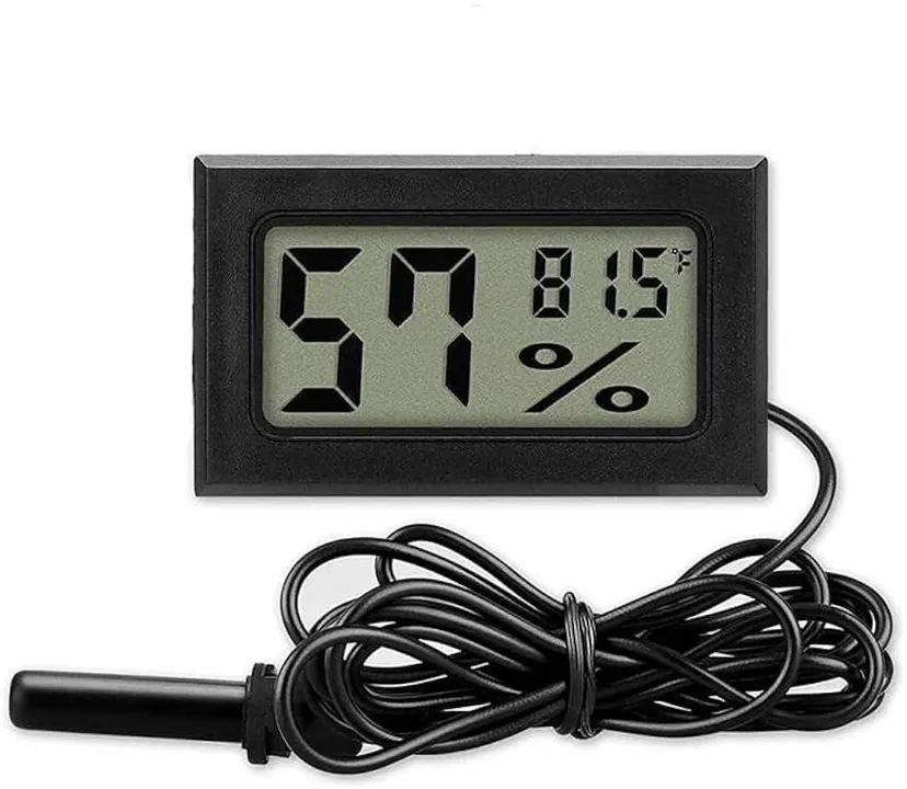 Digital Indoor Clock/ Humidity Hygrometer Thermometer Humidity Meter