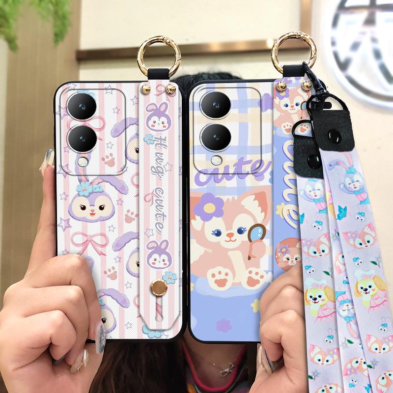 protective Durable Phone Case For VIVO G2 5G/Y28 5G/Y36i/Y36 5G Cute Shockproof Wristband Phone Holder Silicone ring