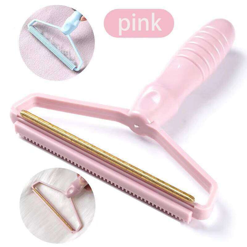 1PCS Portable Clothes Lint Fluff Remover Pet Hair Brush Coat Carpet Wool Razor Pellet Manual Scraper Cleaning Tool