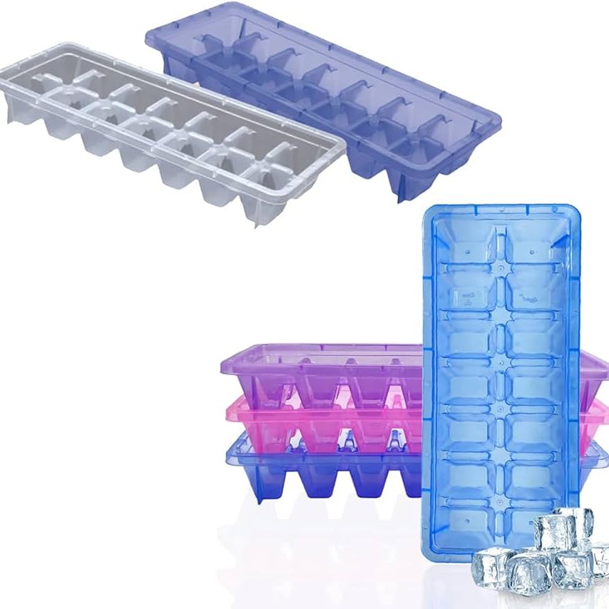 14 Cavity Ice Cube and Popsicle Mold Set for Homemade Frozen Refreshments
