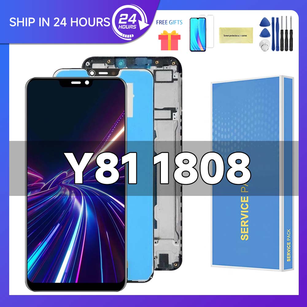 New specials 6.22'' Original For VIVO Y81 Y83 Y81i LCD Display Screen Touch Digitizer Assembly For VIVO 1802 1808 1803 V1732A With Frame