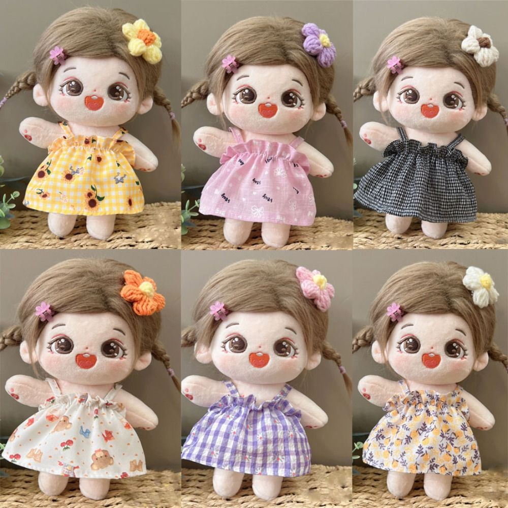 High Quality Cute Doll Lovely Clothes Accessories Princess Dress Fashion Dresses Skirt 20cm Cotton Doll/EXO Idol Dolls