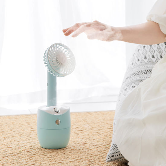 2 In 1 Rotating Spray Air Humidifier Fan USB Charging 3 Gears