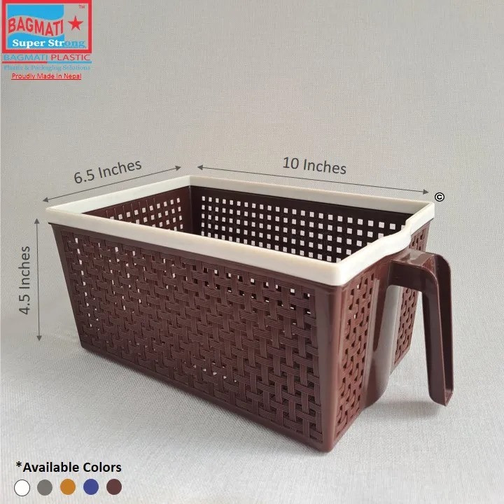 Bagmati Plastic Utility Organizer Space Saver Kitchen Basket