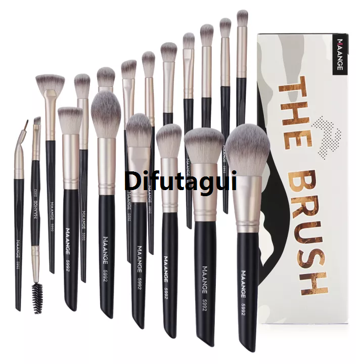 Difutagui MAG 59 Tools Beauty Brush Set MAANGE Professional 18 Pack Affordable Foundation Eyeshadow Blush Blend Makeup Artist 92HJ