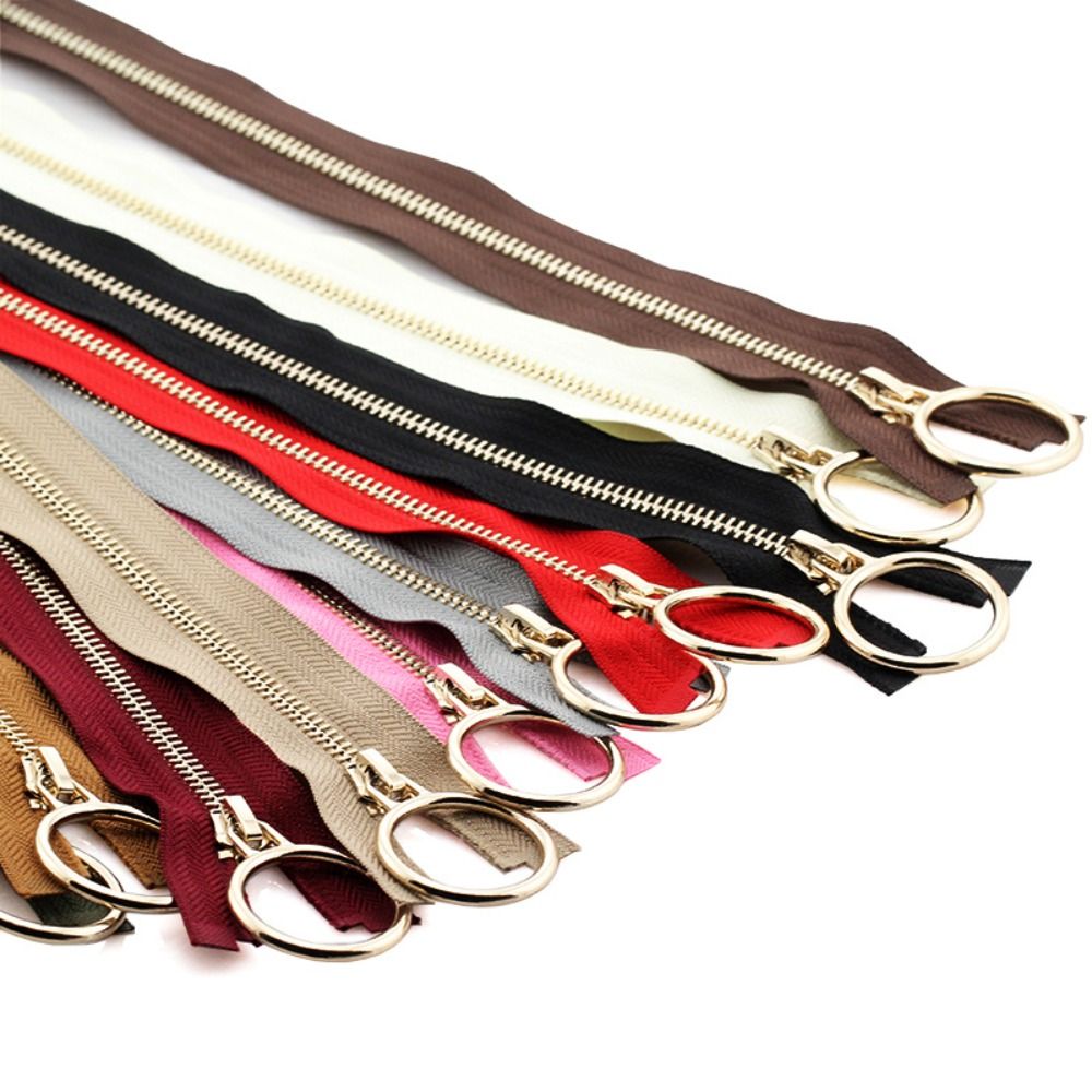 Durable 70/90cm Metal Zipper Copper Zipper Teeth #5 Jacket Long Zips Open End Heavy Duty Wide Zipper for Coats Jackets Sewing