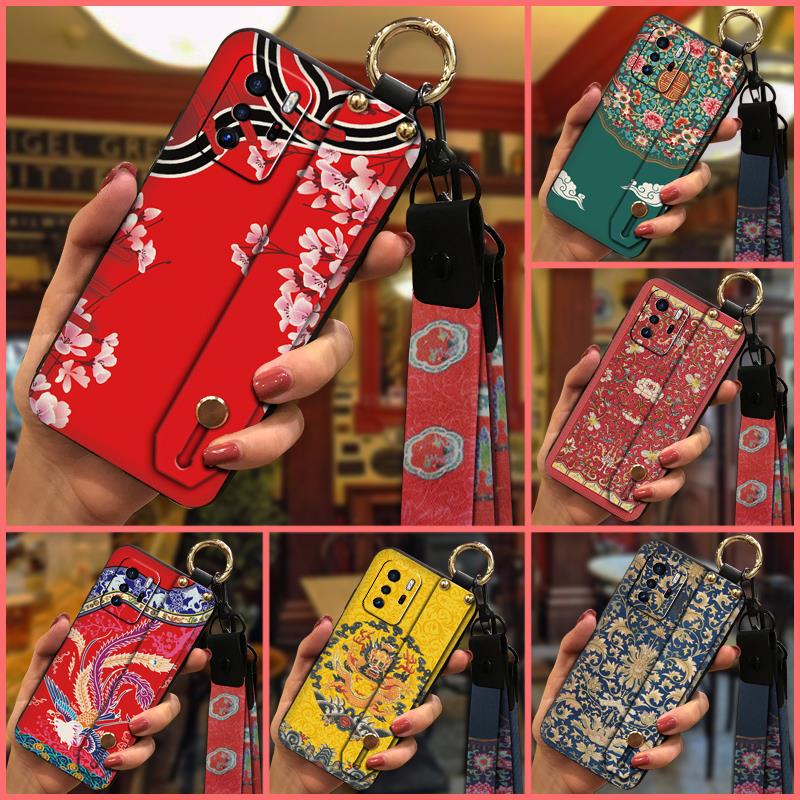 Silicone Wrist Strap Phone Case For Xiaomi Redmi Note10 Pro 5G/Poco X3 GT Cool Shockproof Lanyard Durable Waterproof