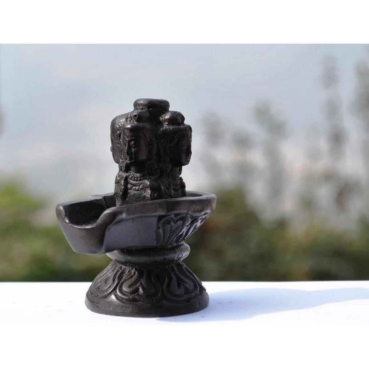 Unbreakable 4 Faces Pashupatinath Statue Lingam 3.5 Inches Height For Pooja and Vastu Dosh Niwaran