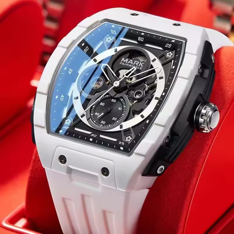 Mark Fairwhale brand fashionable business luxury night light waterproof tourbillon automatic mechanical men's watch