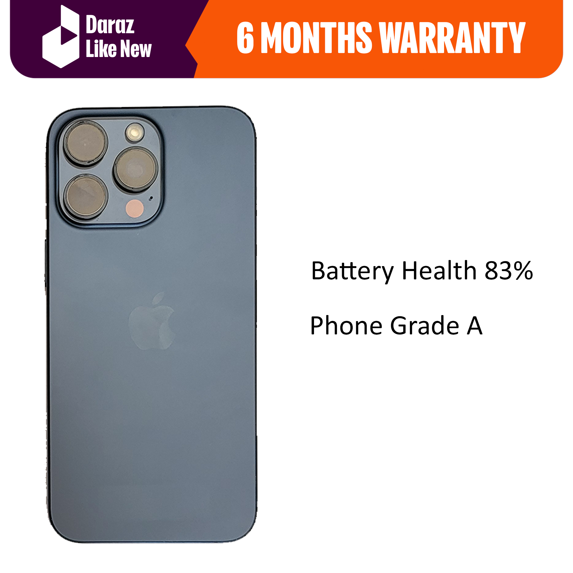 ( Renewed ) Apple iPhone 15 Pro Max - 256 GB Blue Titanium - NTA / MDMS Approved