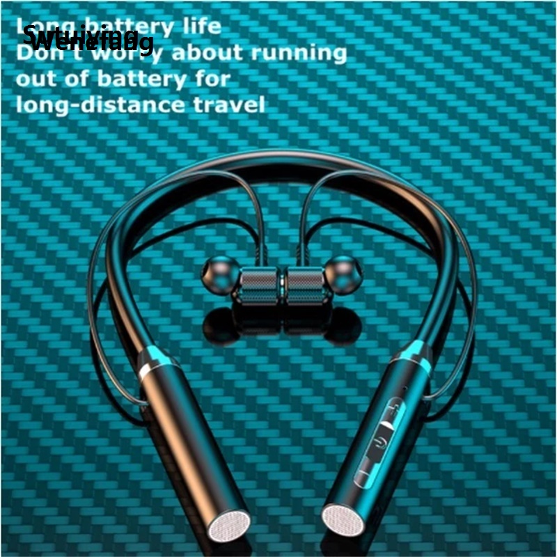 Wenefang Sutuiying Bluetooth Earphones Wireless Headphones Magnetic HIFI Sport Neckband Profesional Neck-hanging TWS Earbuds Wireless Blutooth Headset Game