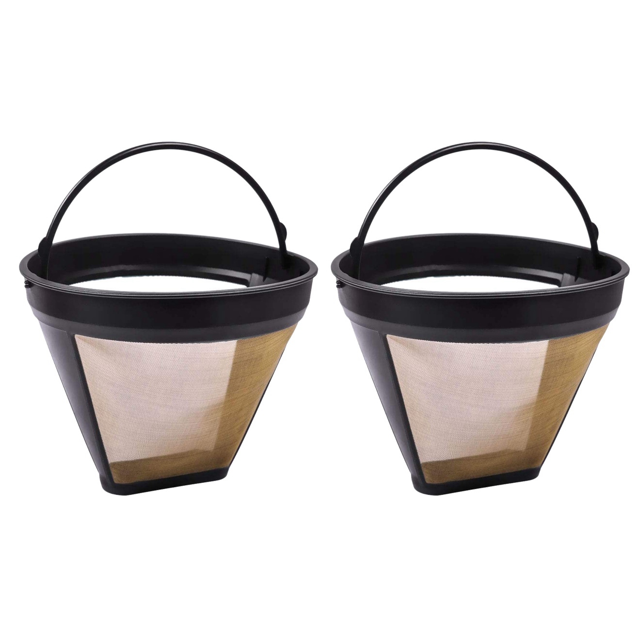 CGearuppt 2 Pcs Reusable Cone Style Replacement Coffee Filter Replaces Your Permanent Coffee Filter for Machines and