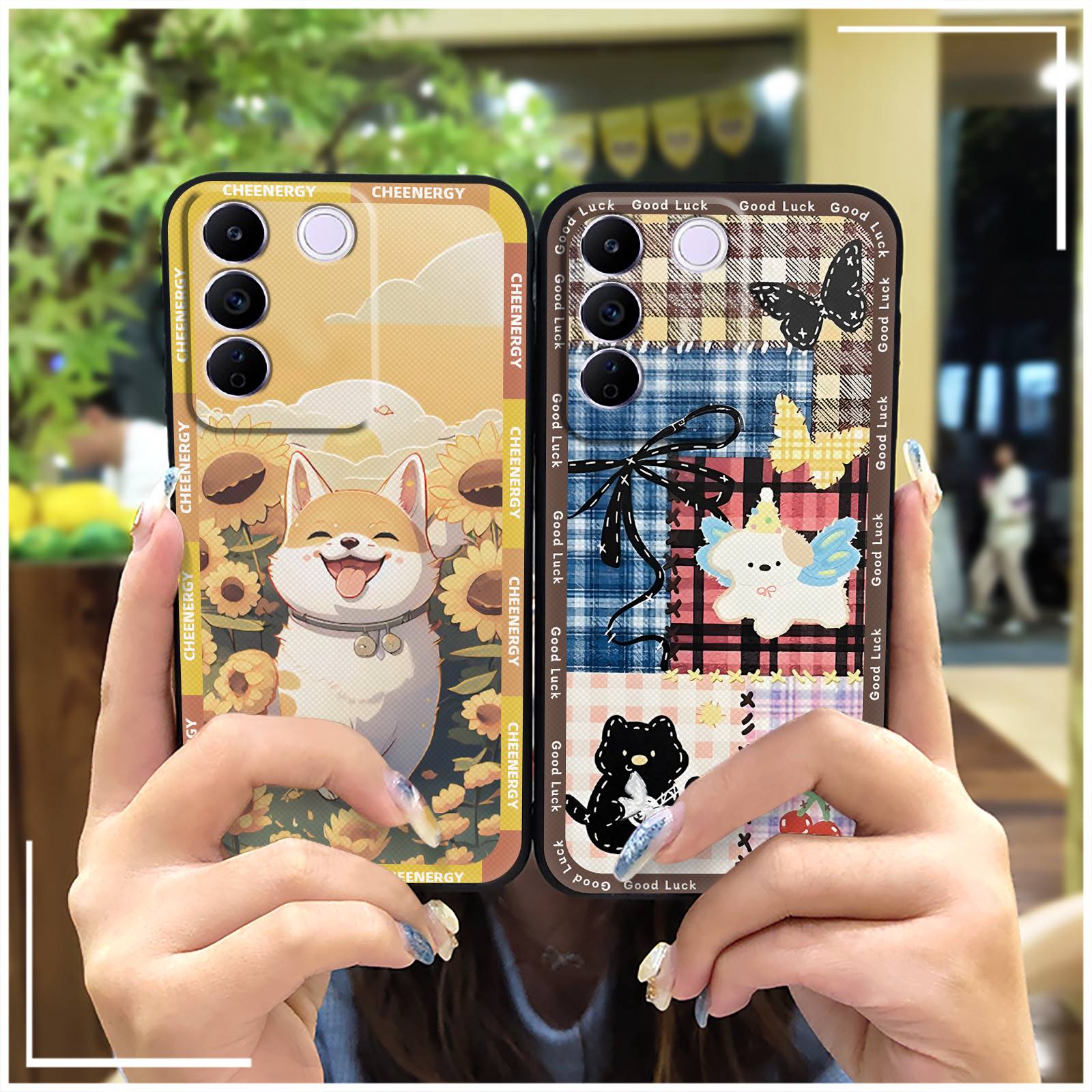 Durable Phone Protector Phone Case For VIVO S16E/V27E 5G Cute Cover Dirt-resistant TPU Soft case Graffiti Waterproof
