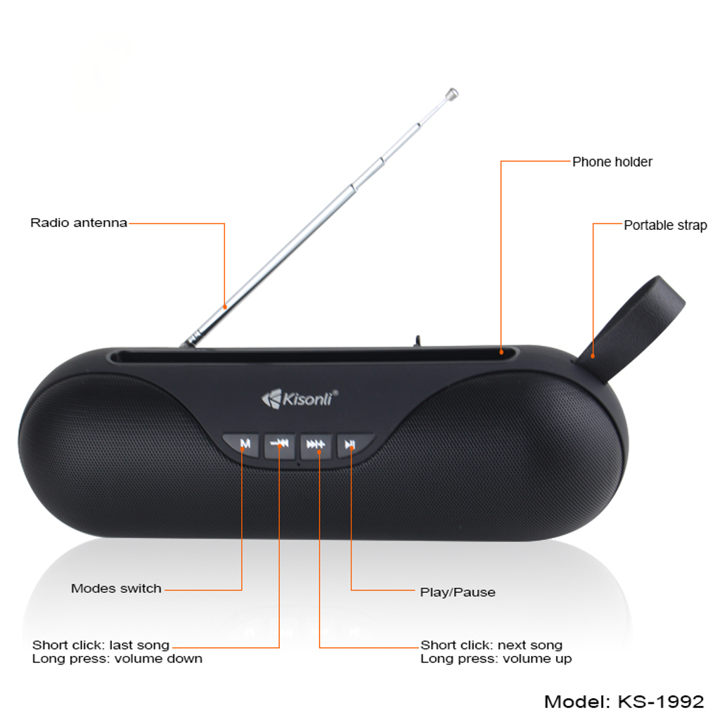 Kisonli KS-1992 Portable TWS Wireless Speaker