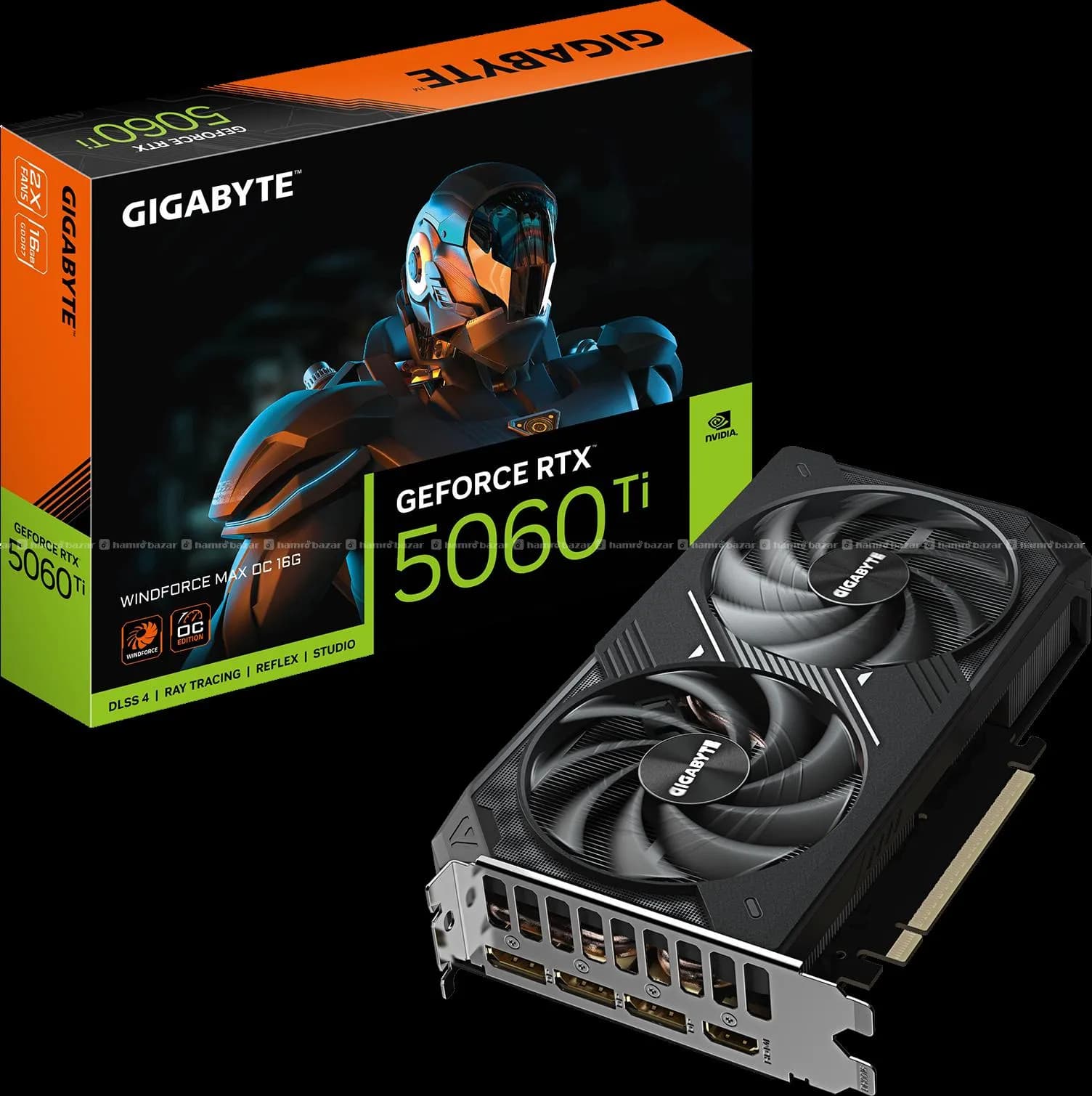 GeForce RTX™ 5060 Ti WINDFORCE MAX 16G 2Fans Graphic Card
