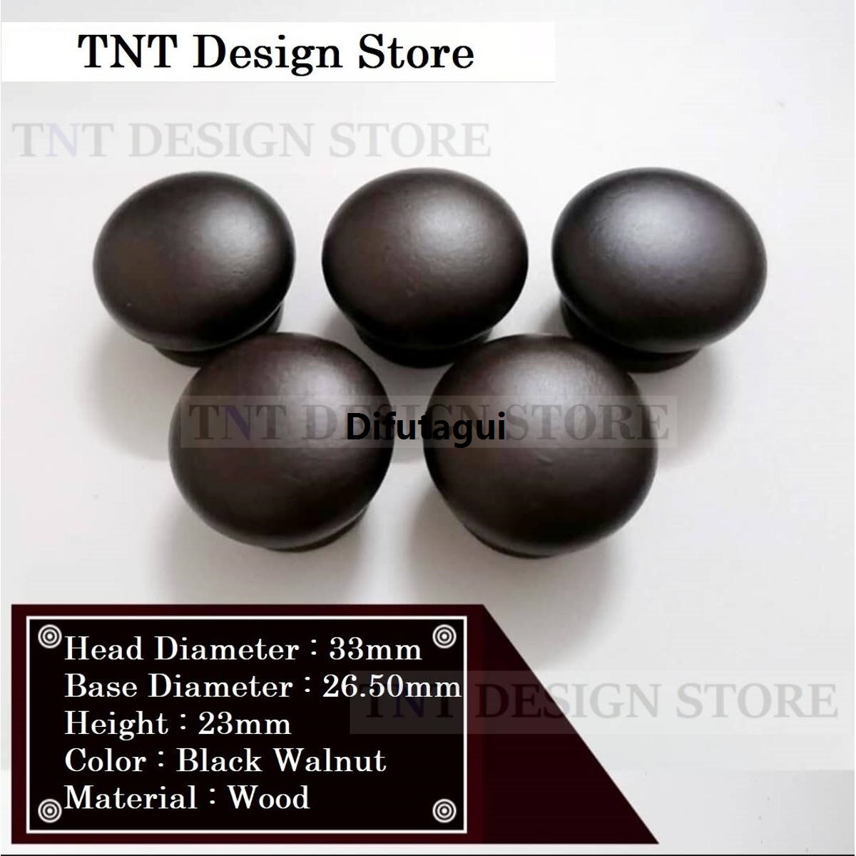 Difutagui 1 Pc Wood Kitchen Wardrobe Cabinet Cupboard Knobs Bargain price Handles Drawer Pull Handle (38mm 33mm diameter)
