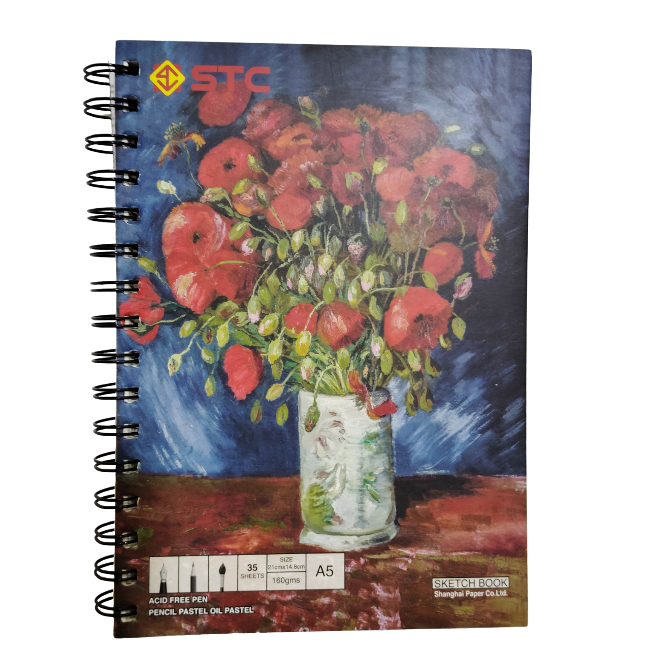 TNBC A5 160gsm 35 sheets Pencil Oil Pastel Sketch Book