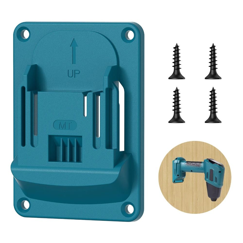 High Quality Wall-mounted Electric Tool Holder Wear-resistant Sturdy Wall Battery Bracket Easy To Use Durable Battery Base for Makita 18V
