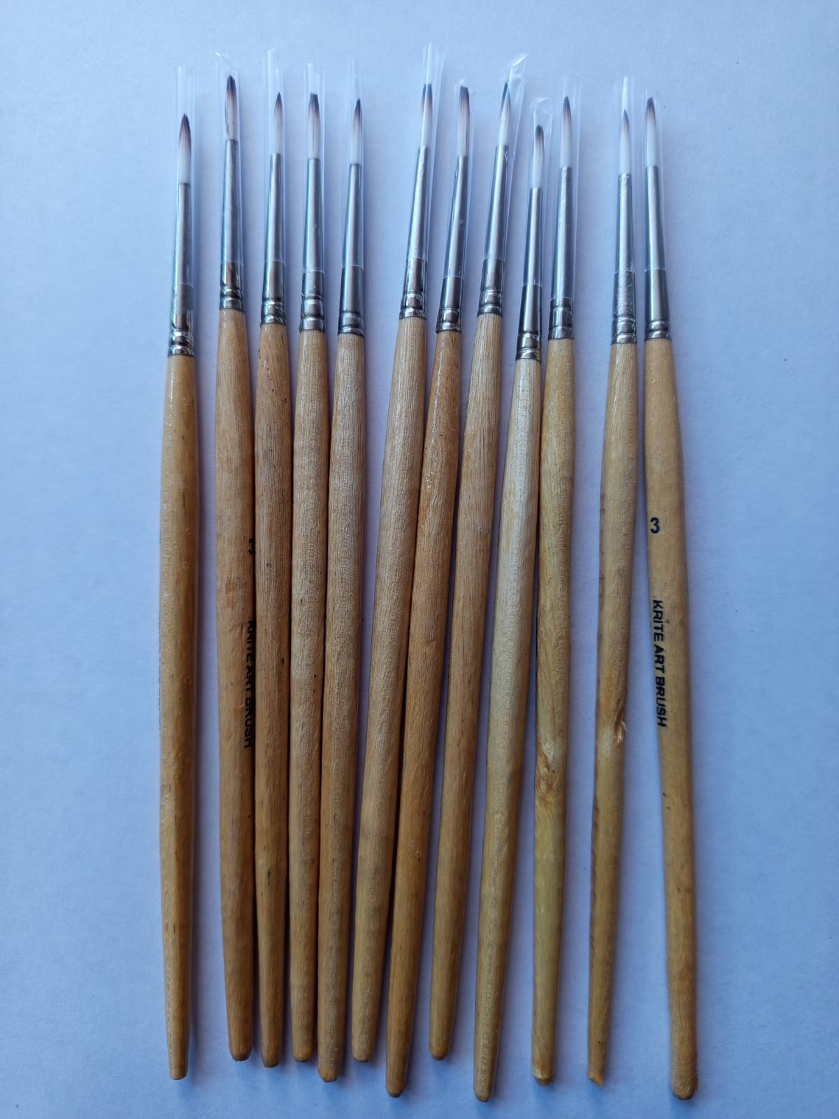 3Pcs Brushes Synthetic, For Watercolor, Oil And Acrylics - Paint Brush Sets