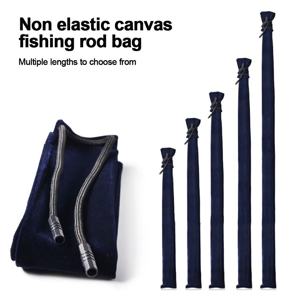 New Thick Velvet Fishing Rod Bag Folding Portable Lure Rod Bag Fishing Gear Accessories