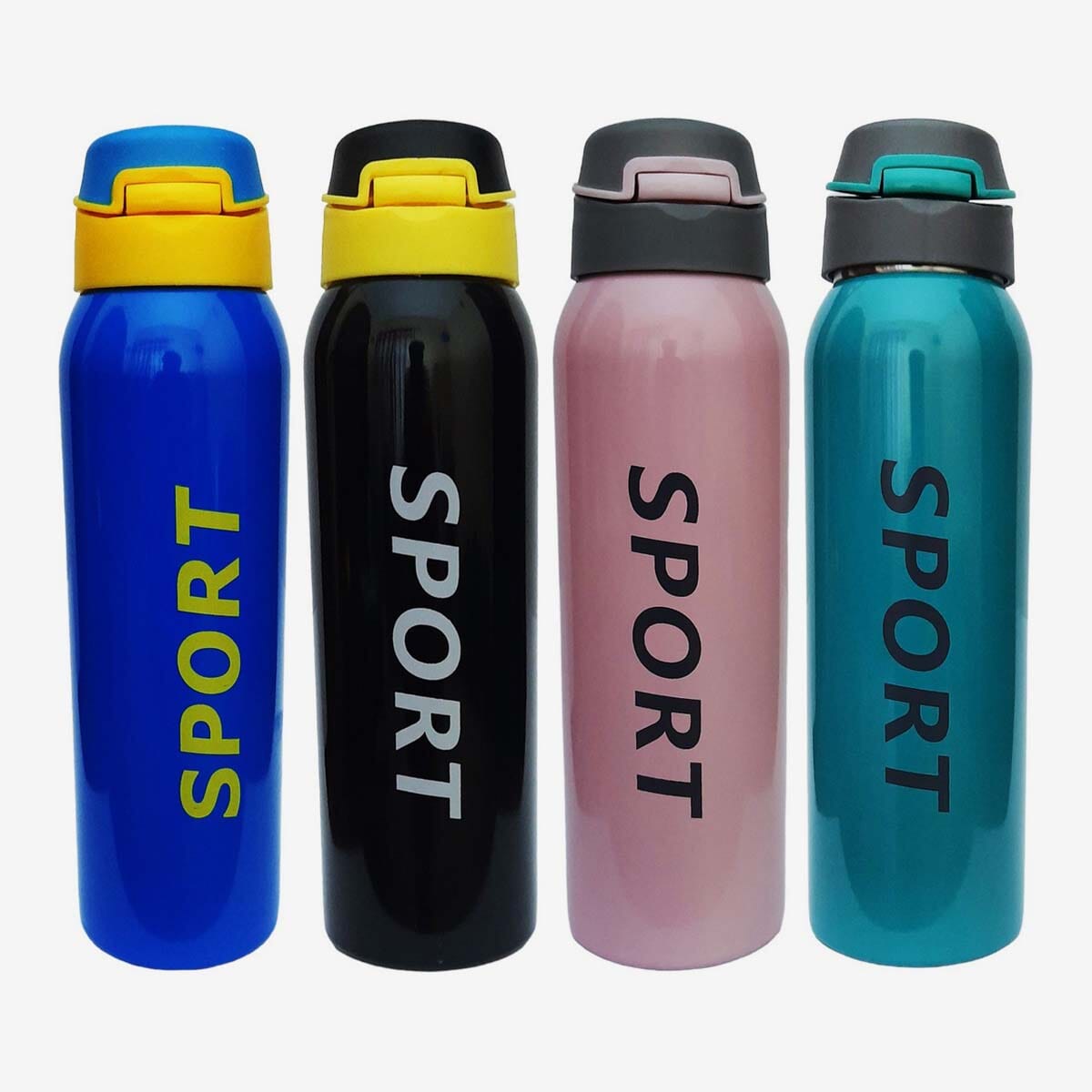 Double Wall Vacuum Insulated Portable Straw Sipper Water Sport Thermos Bottle 500ML for Kids & Adults