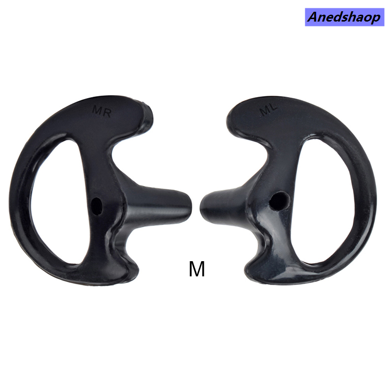 NEW Anedshaop Replacement Earmold Earbud Soft Silicone Left Right Ear for Two Way 【2025 Version】 Radio Acoustic Coil Tube Earpiece Ear Mould(10 Pairs-Medium)
