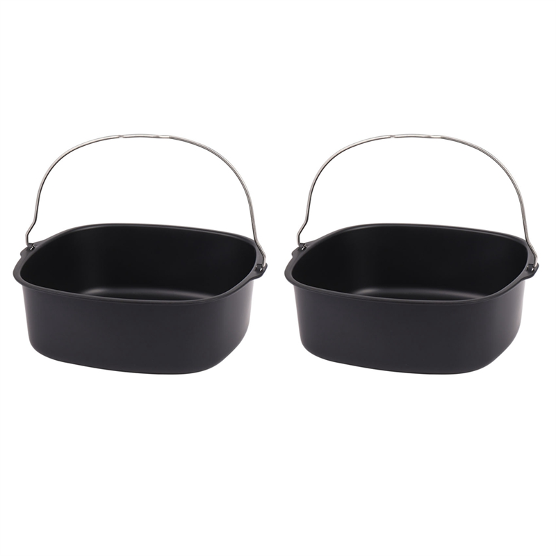 2X Nonstick Bakeware,Air Fryer Electric Fryer Accessory Non-Stick Baking Dish Roasting Tin Tray for HD9860