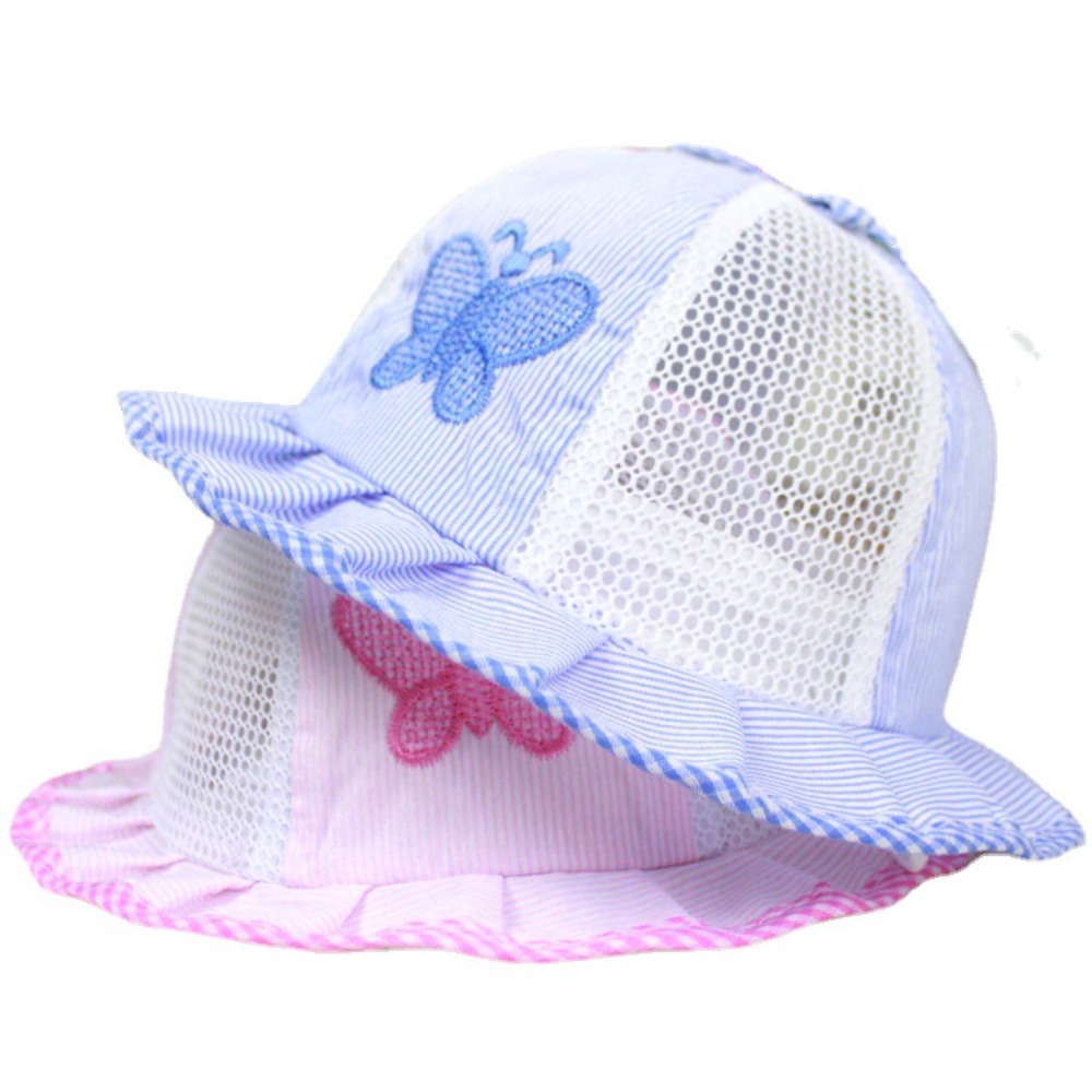 Cartoon Breathable Basin Hat Sun Protection Sunshade Princess Hat UV Protection Net Hat Travel
