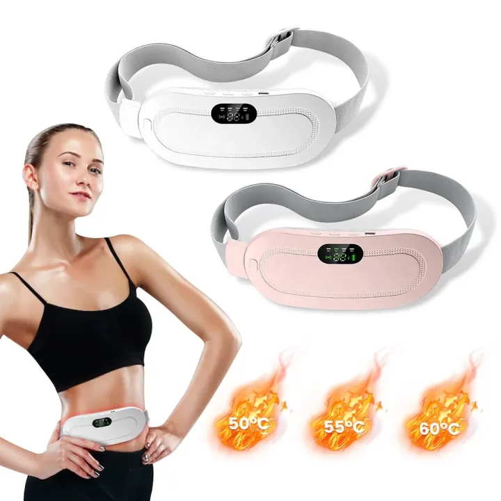 Premium Period Belt | Menstrual Cramp Relief Heating Belt for Women | Electric Warming Pad with Vibration Massage | Portable Pain Relief Waist & Abdominal Heating Pad