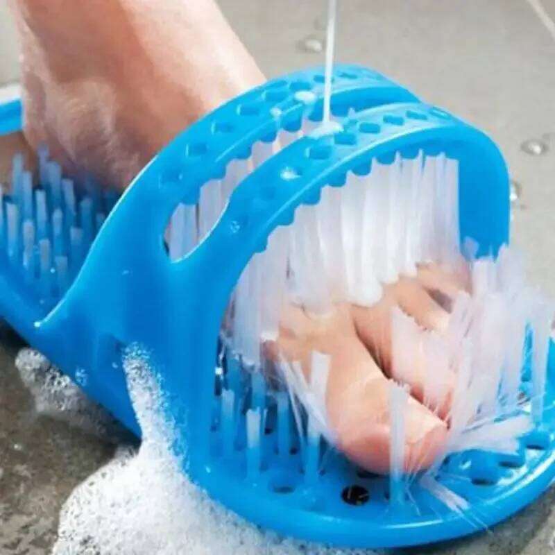 1pc 28cm*14cm*10cm Plastic Shoe Shower Massager Slippers Bath Shoes Brush for Feet Pumice Stone Foot Scrubber Brushes