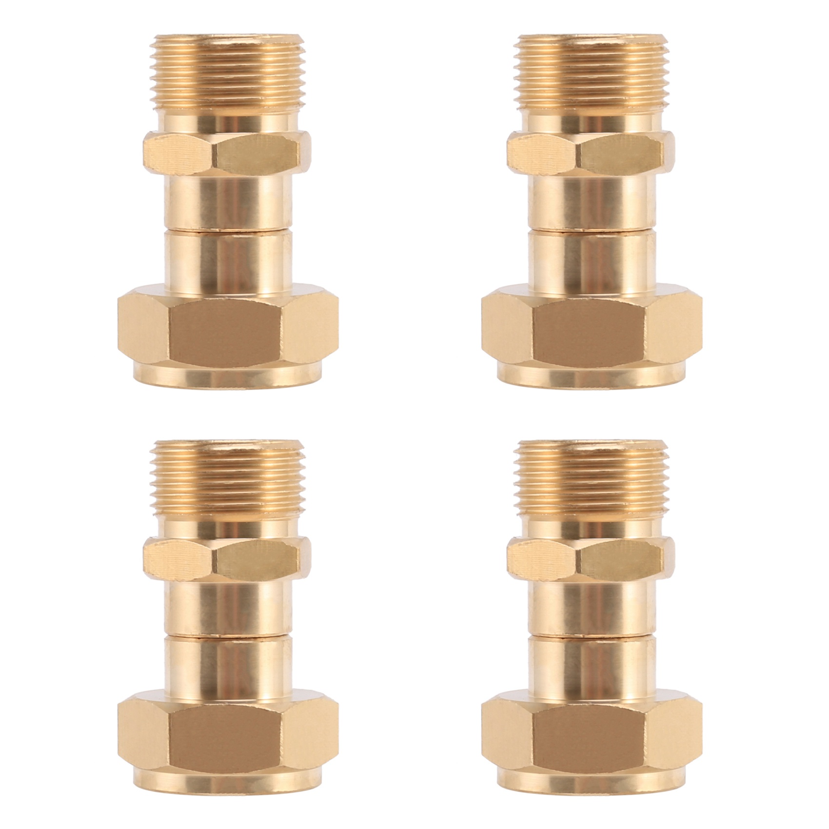 JAERBEE 4X Pressure Washer Swivel Joint, Free to Hose Fitting, Anti Twist Metric M22 14mm Connection, 3000 Psi