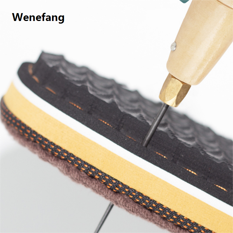 Wenefang Leather Sewing Kit DIY Leather Sewing Awl Needle with Wooden 【2025 Version】 Handle Set Leather Canvas Tent Shoes Repairing Tool