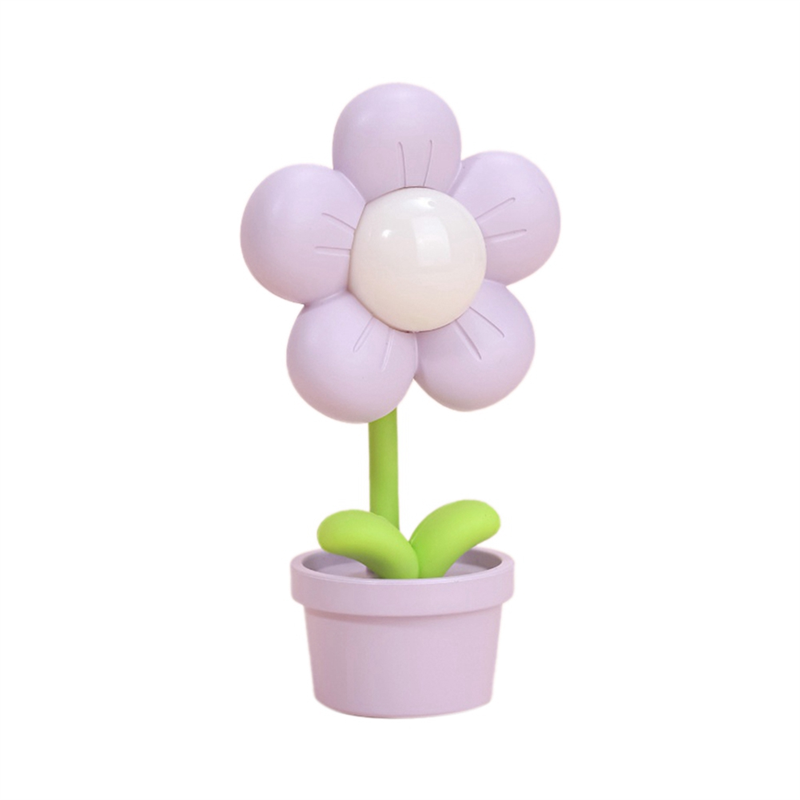 Battery Operated,Bedside Lamp Adjustable Cute Flower Light Kids Bedroom Decor 1 Piece