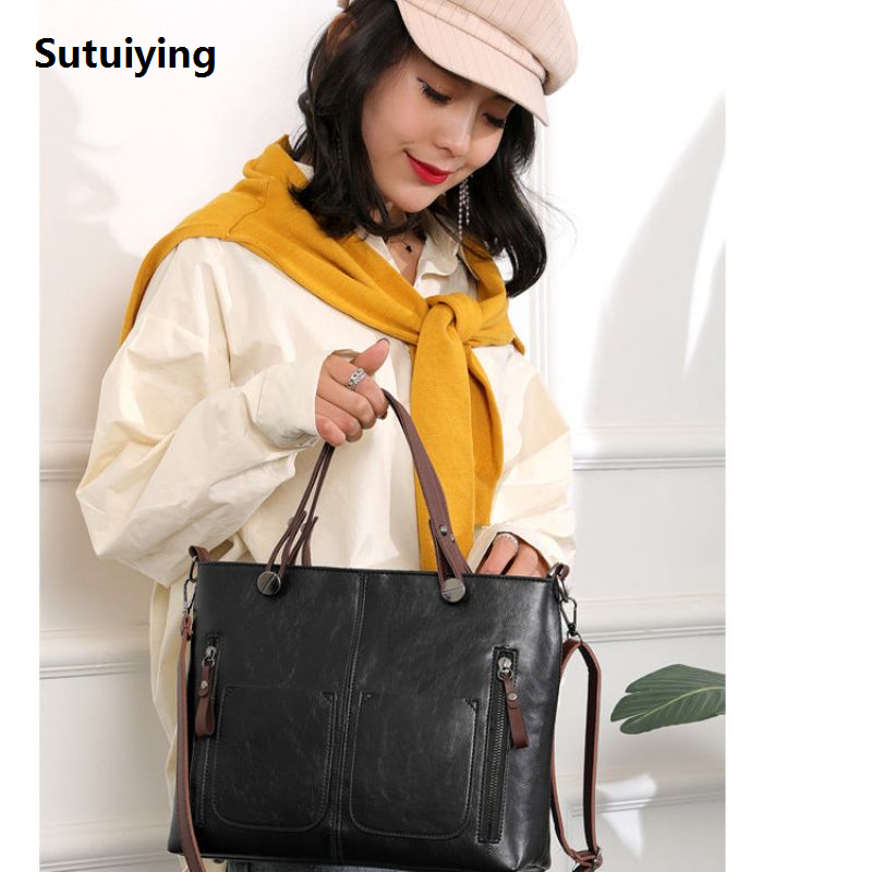 Women High Quality Leather Backpacks Vintage Female Shoulder Bag Sac a Dos Travel Ladies Bagpack Mochilas School Bags For Girls
