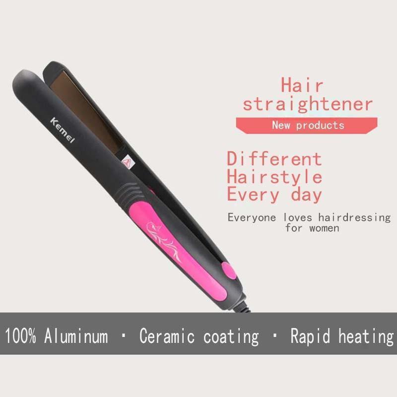 Kemei KM-328 Professional Hair Straightener Electric Wet / Dry Ceramic Flat Iron 25W (Multicolor)