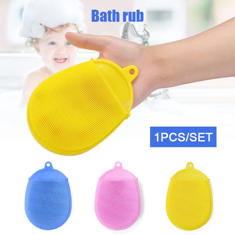 2 in 1 Silicone Bath Body Brush with Shampoo Dispenser