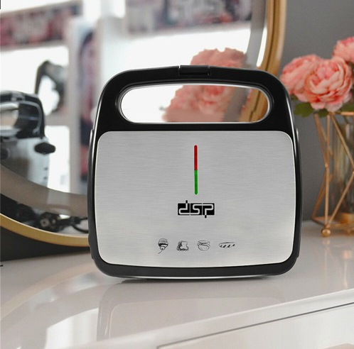 DSP KC1170 800W Multifunctional Grill/ Sandwich Maker Double Side Heating Non-Stick Coating Sandwich Breakfast Machine