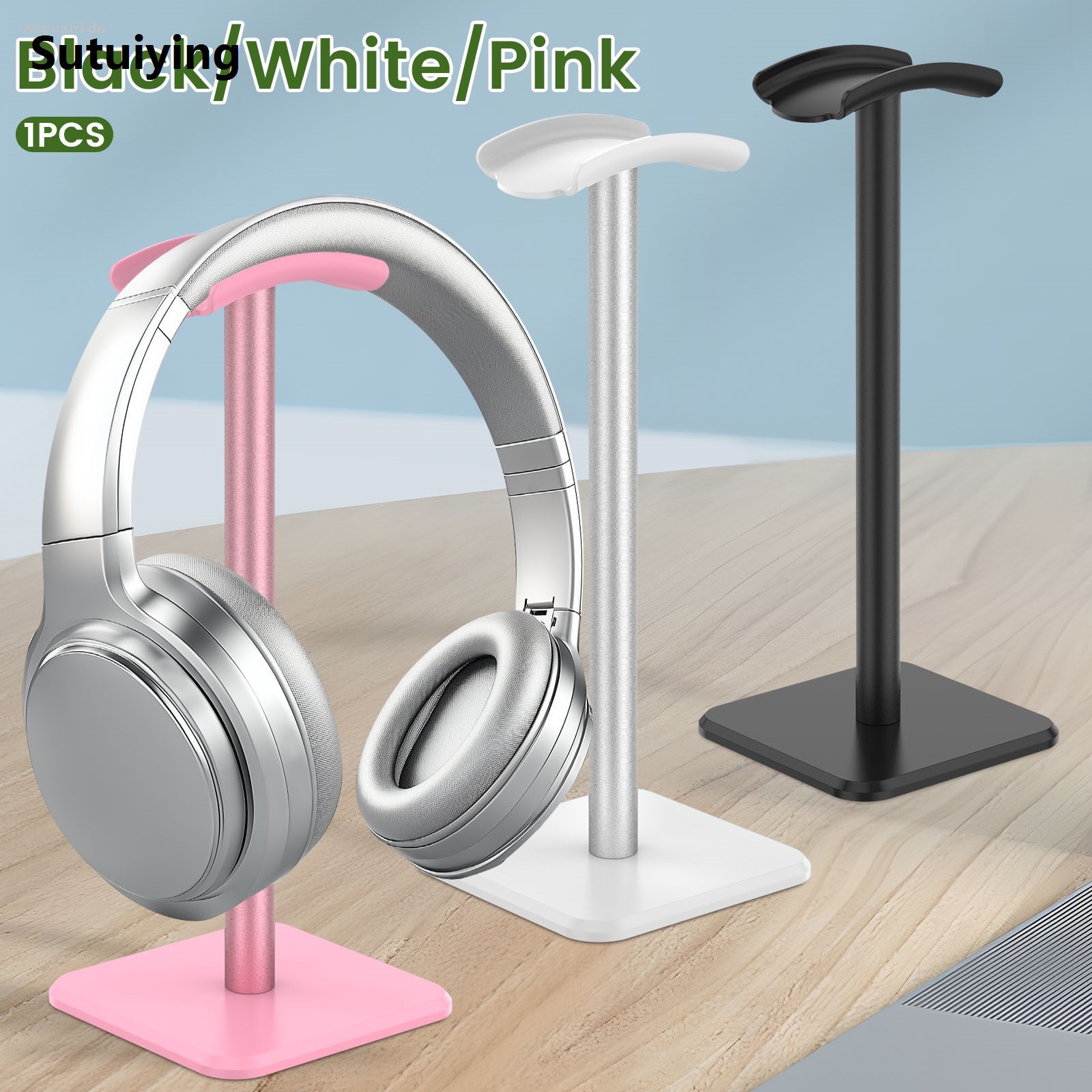 Sutuiying Fashion Anrushide Headphone Stand Rack Non-Slip Headset Holder Aluminium Alloy Headphone Fashion Display Rack For Airpods Max Beats Sennheiser Accessories