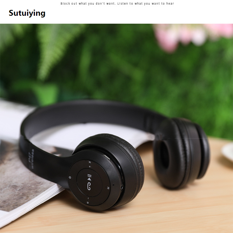 Sutuiying Stereo P47 Headset 5.0 Bluetooth Headset Folding Series Wireless Sales promotion Headset Universal Sports Popular Stereo Gaming Headse