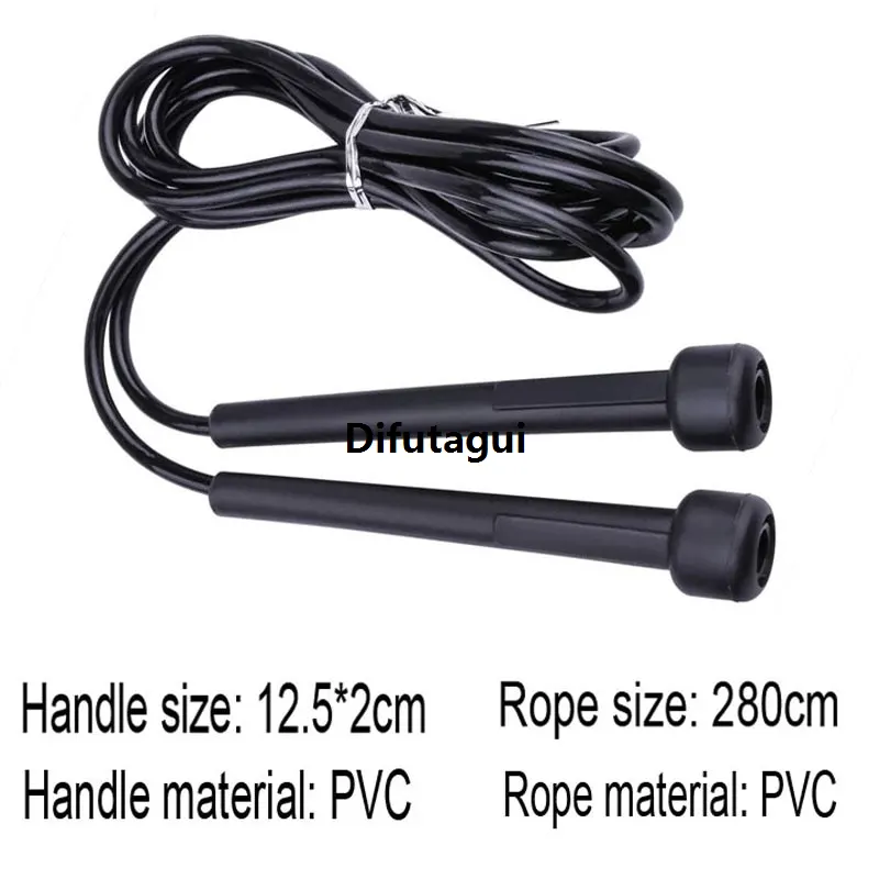 Difutagui Men Women Equipment Fitness Skipping Rope Workout At Home PVC Skipping Profesional Rope 280cm Portable Fitness Equipment Gym Skipping Rope