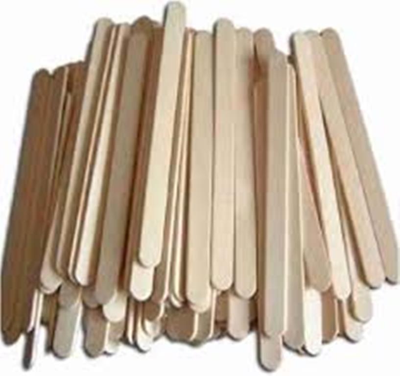 50Pcs Wooden Ice Cream Sticks For Popsicles / DIY Crafts