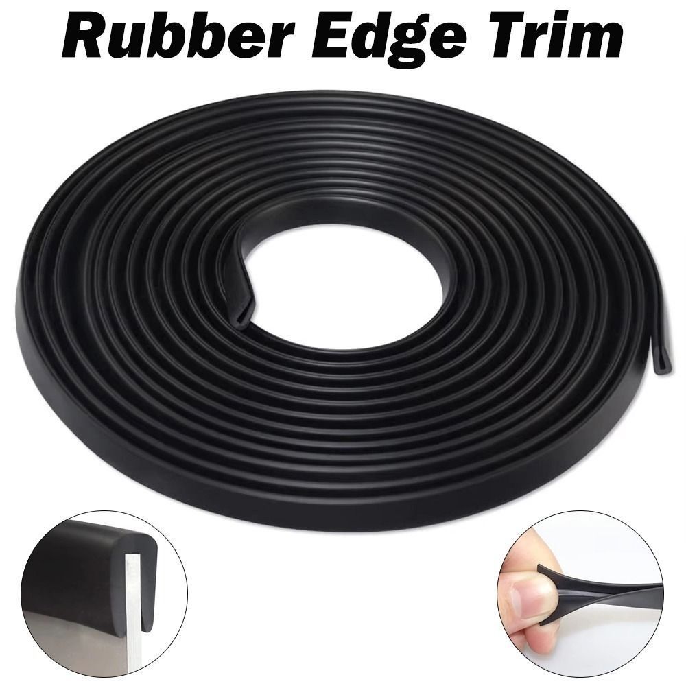New Rubber Edge Trim Strip U Shape Black Seal Strip Door Edge Strip Car