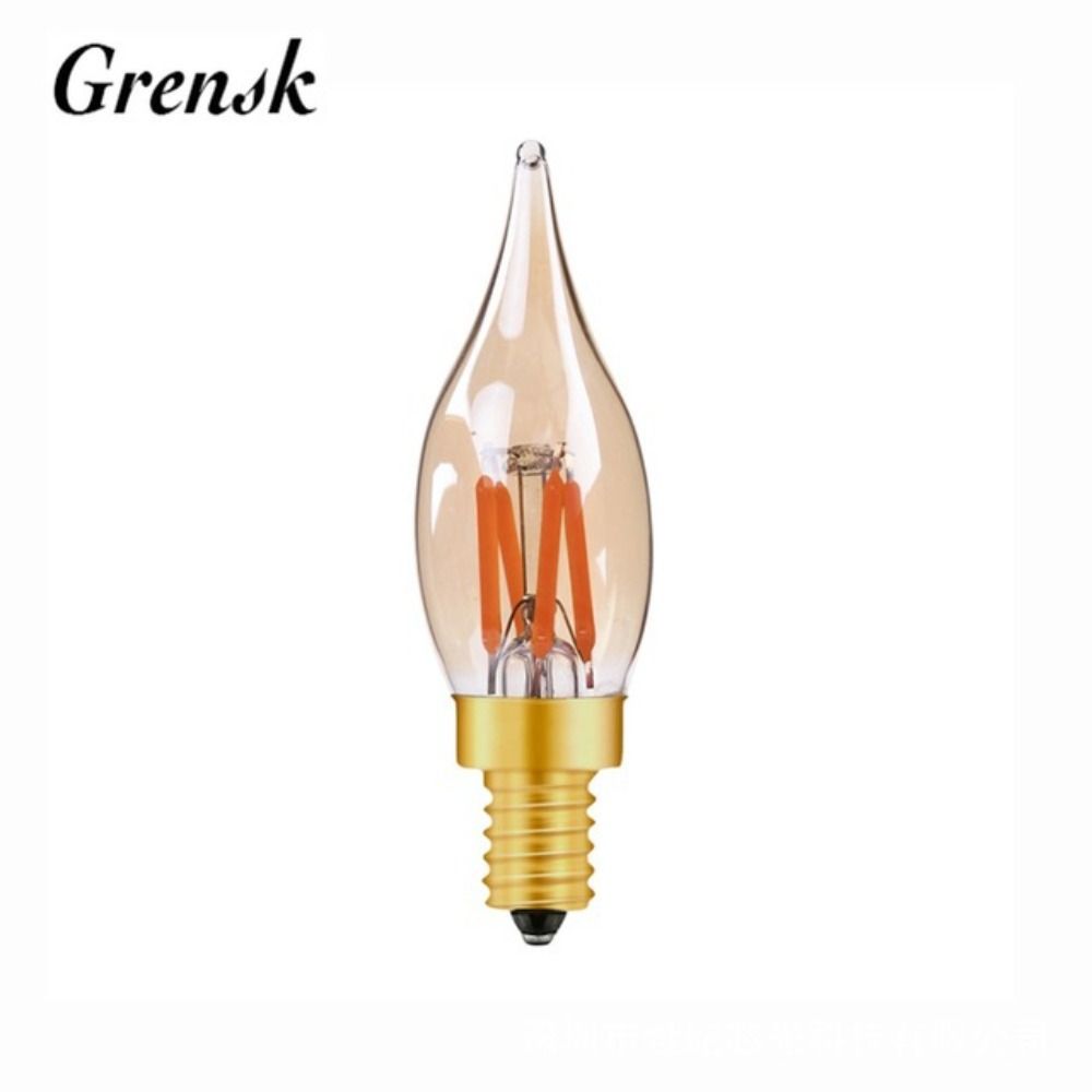 hot 2W 0.5W Crystal Light Bulb E12 E14 Incandescent Candle Bulb Light 2200K Candle Light Bulb 2200K White Yellow