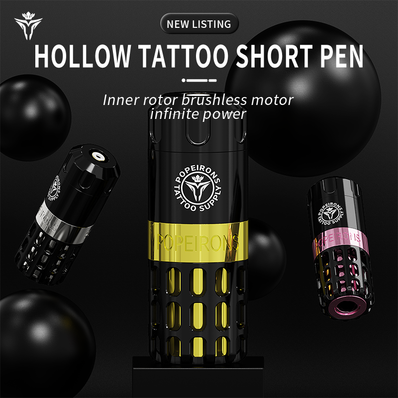 New models on sale POPEIRONS New Hollow Irons-X7 Direct Drive Brushless Motor Tattoo Pen